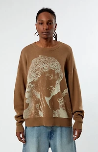 Pacsun Renaissance Printed Crew Neck Sweater