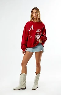 WILD COLLECTIVE x Pacsun University of Alabama Crew Neck Oversized Sweatshirt