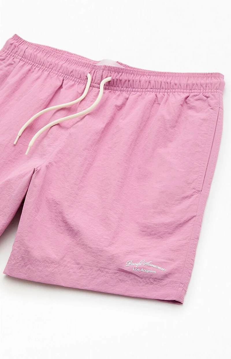Pacsun Orchid Collegiate 6.5" Swim Trunks