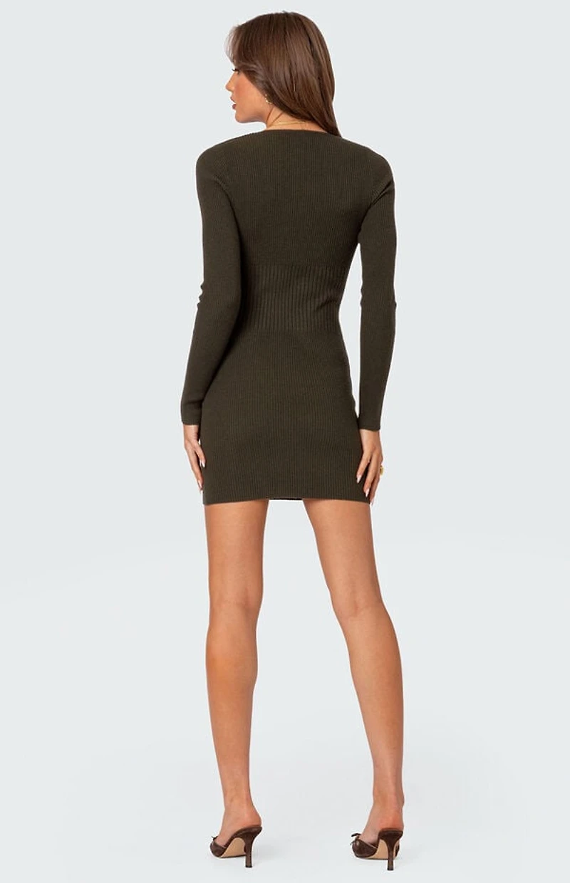 Edikted Amber Knit Mini Dress