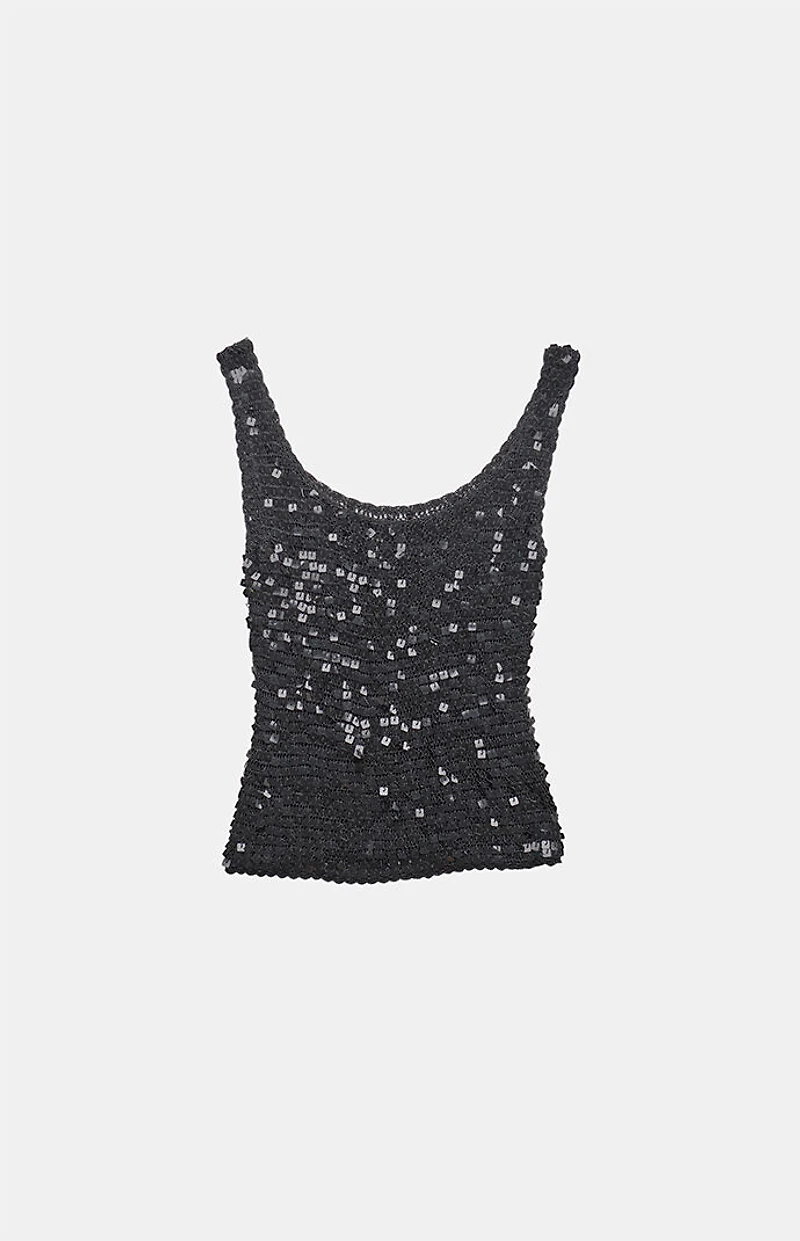 PS VINTAGE 2000s Sequin Tank Top