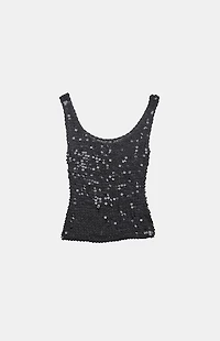 PS VINTAGE 2000s Sequin Tank Top