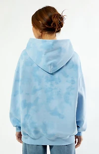 Pacsun Light Blue Tie Dye Oversized Hoodie