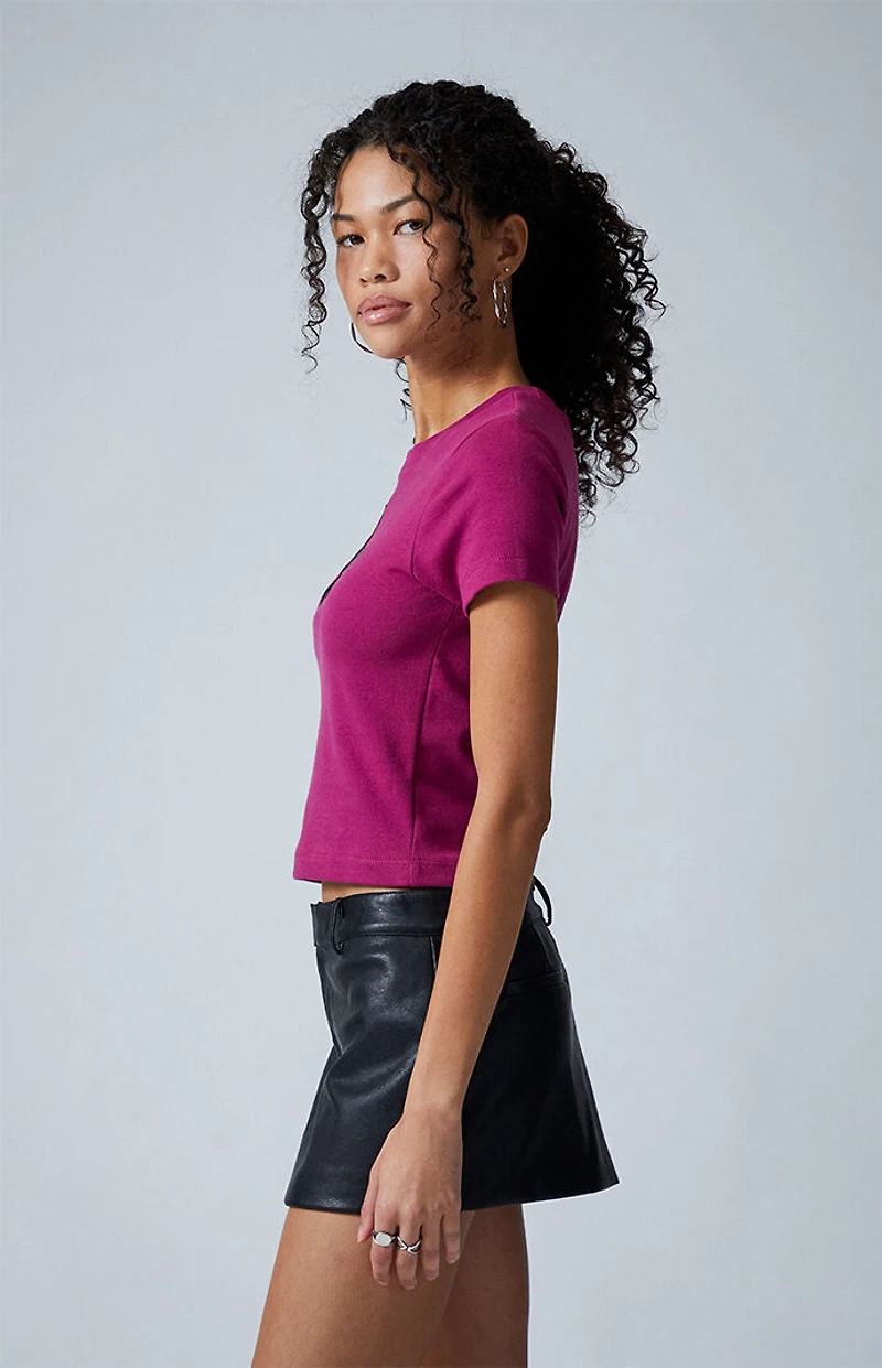 Third Charm 333 Star Applique Skimmer T-Shirt