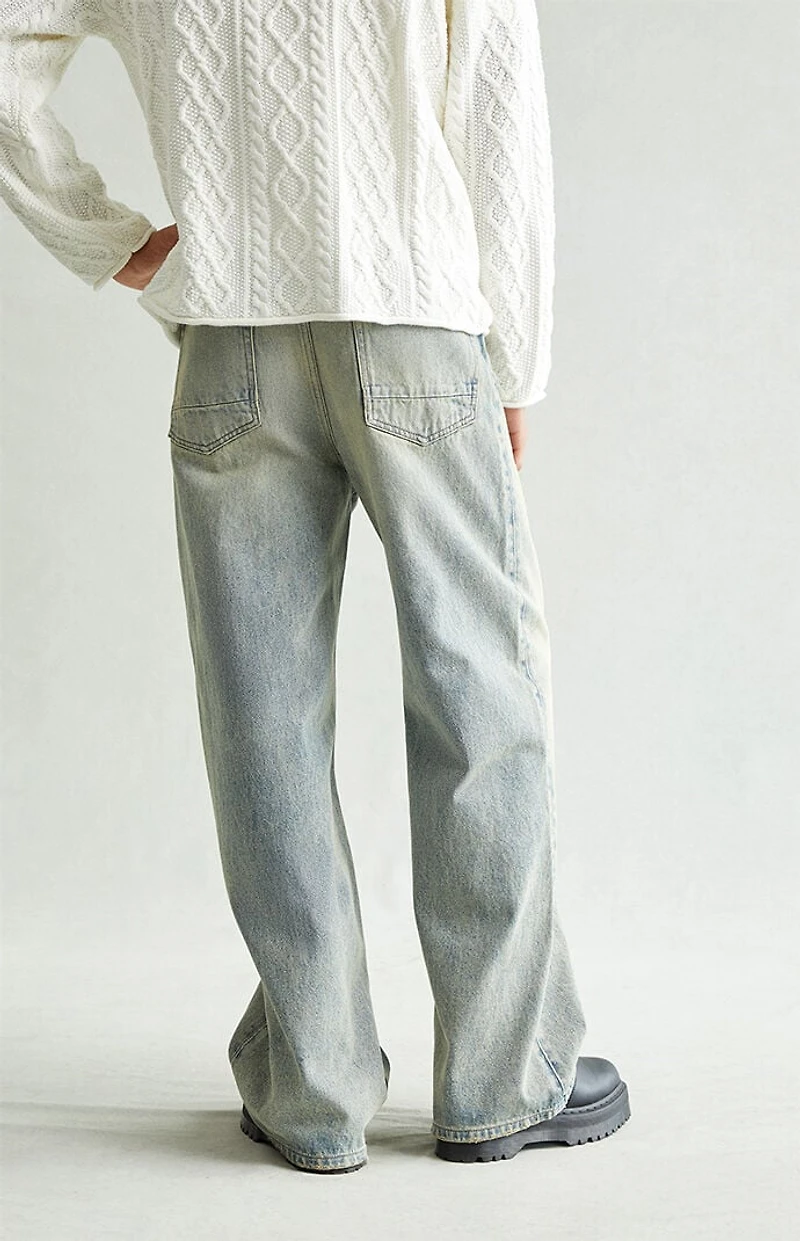 Pacsun Blake Extreme Baggy Jeans Light Blue Tinted