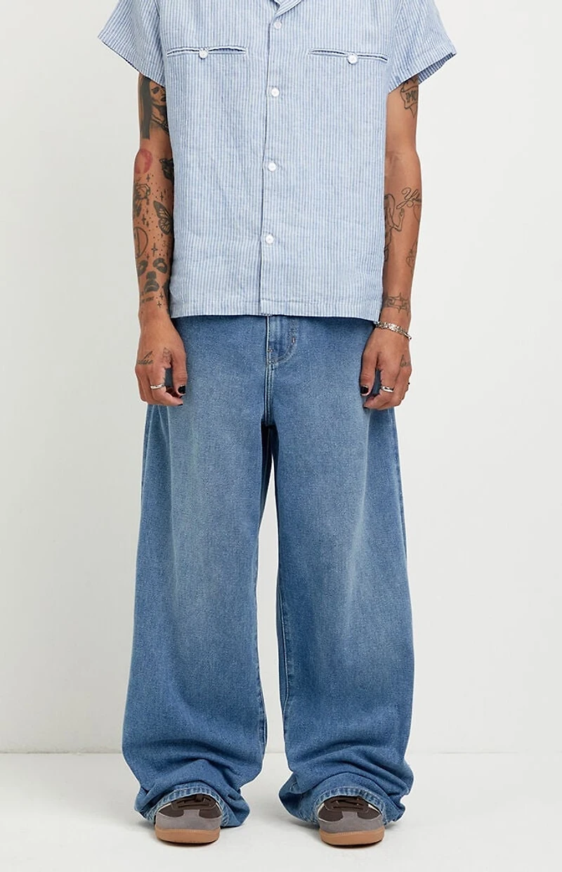 Pacsun Blake Extreme Baggy Jeans Lighter Blue