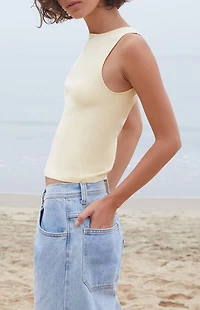 John Galt Yellow Vicki Tank Top