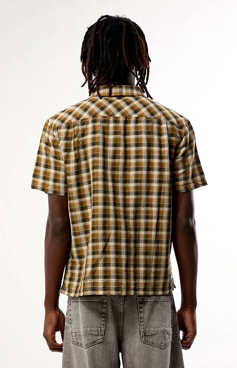 Brixton Cru Plaid Short Sleeve Shirt