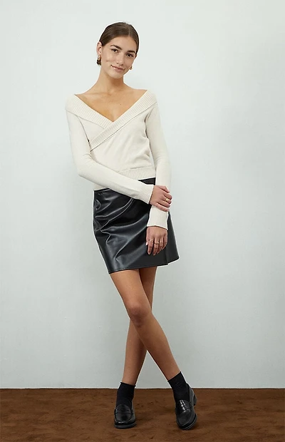 Beverly and Beck Kirsten Wrap Sweater