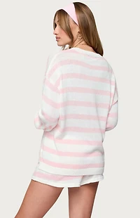 Edikted Amaris Oversized Striped Knit Sweater