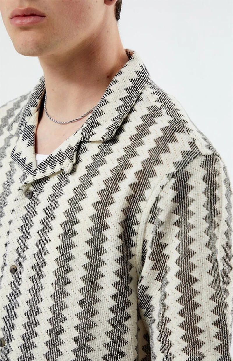 Pacsun Chevron Blocked Camp Shirt