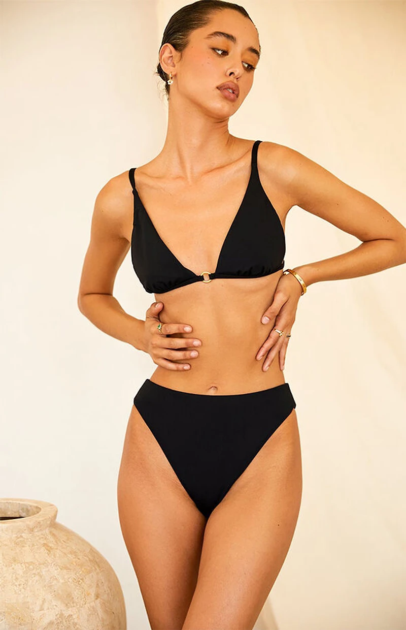 Dippin' Daisy's Eco Black Remi Triangle Bikini Top