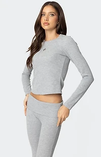 Edikted Sab Waffle Knit Top