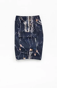 Pacsun Dark Leaf Camo 6.5" Swim Trunks