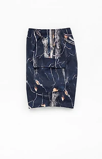Pacsun Dark Leaf Camo 6.5" Swim Trunks