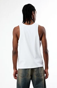 Pacsun NY Script Embroidered Ribbed Muscle Tank Top