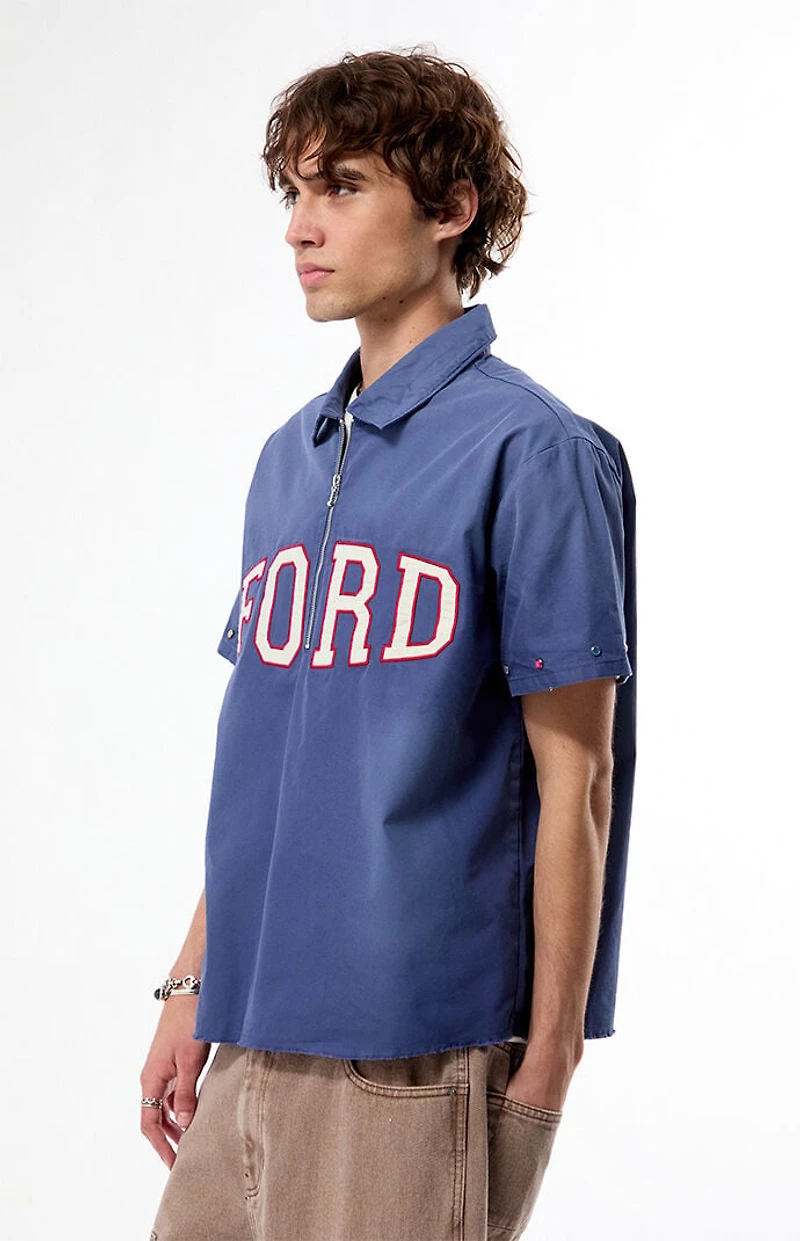 FORD Quarter Zip Stud Shirt