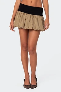 Edikted Liv Nylon Bubble Mini Skirt