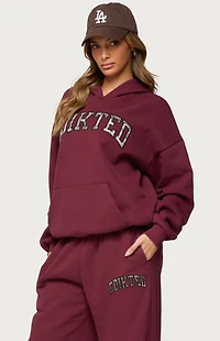 Edikted Camo Crush Oversized Hoodie
