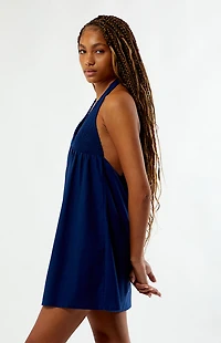 Your Favorite Smocked Halter Linen Mini Dress