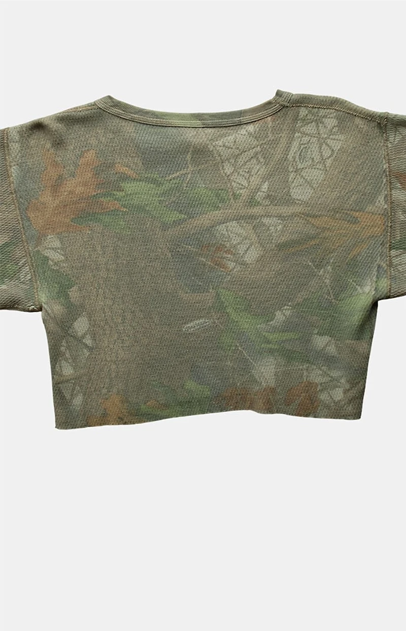 PS VINTAGE 90s Camo Cropped Top