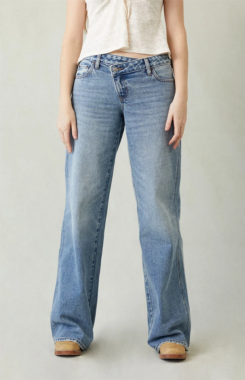 Pacsun Casey Low Rise Baggy Jeans Asymmetrical