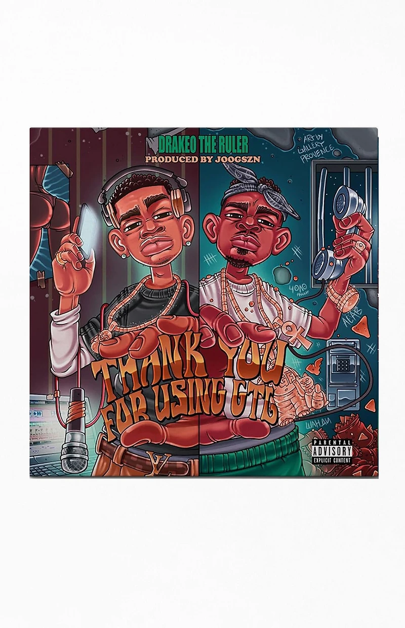 Drakeo The Ruler Thank You For Using GTL Vinyl Record