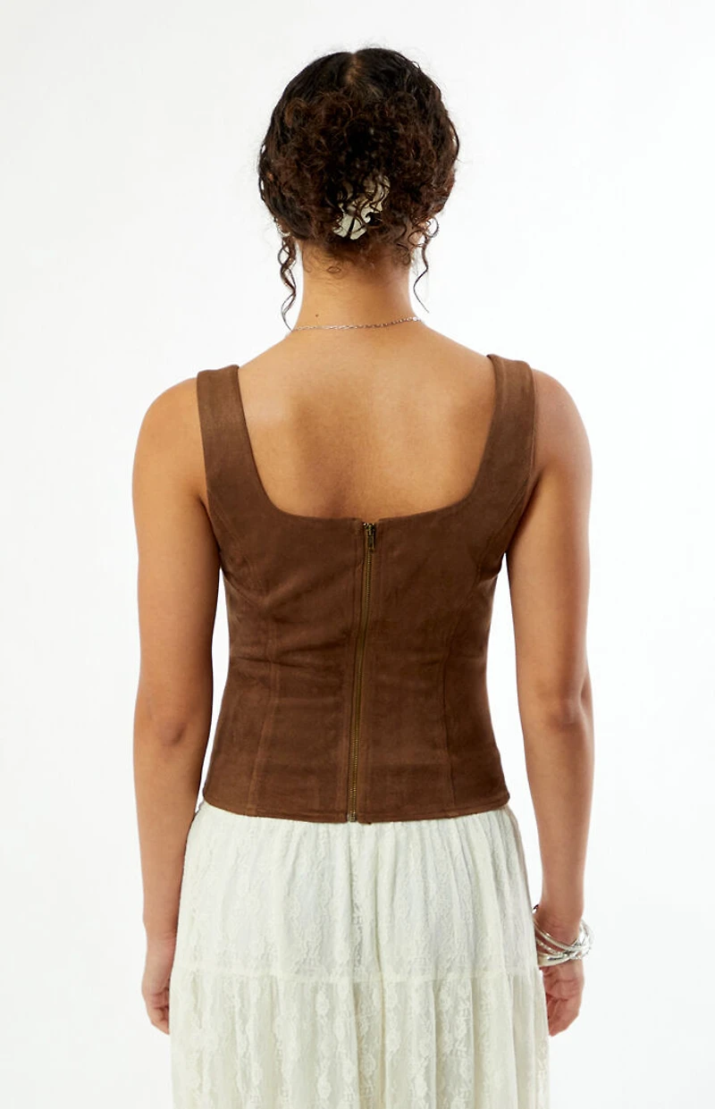 Your Favorite Faux Suede Corset
