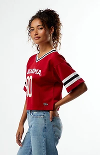 HYPE & VICE Oklahoma Sooners Cropped Football Jersey