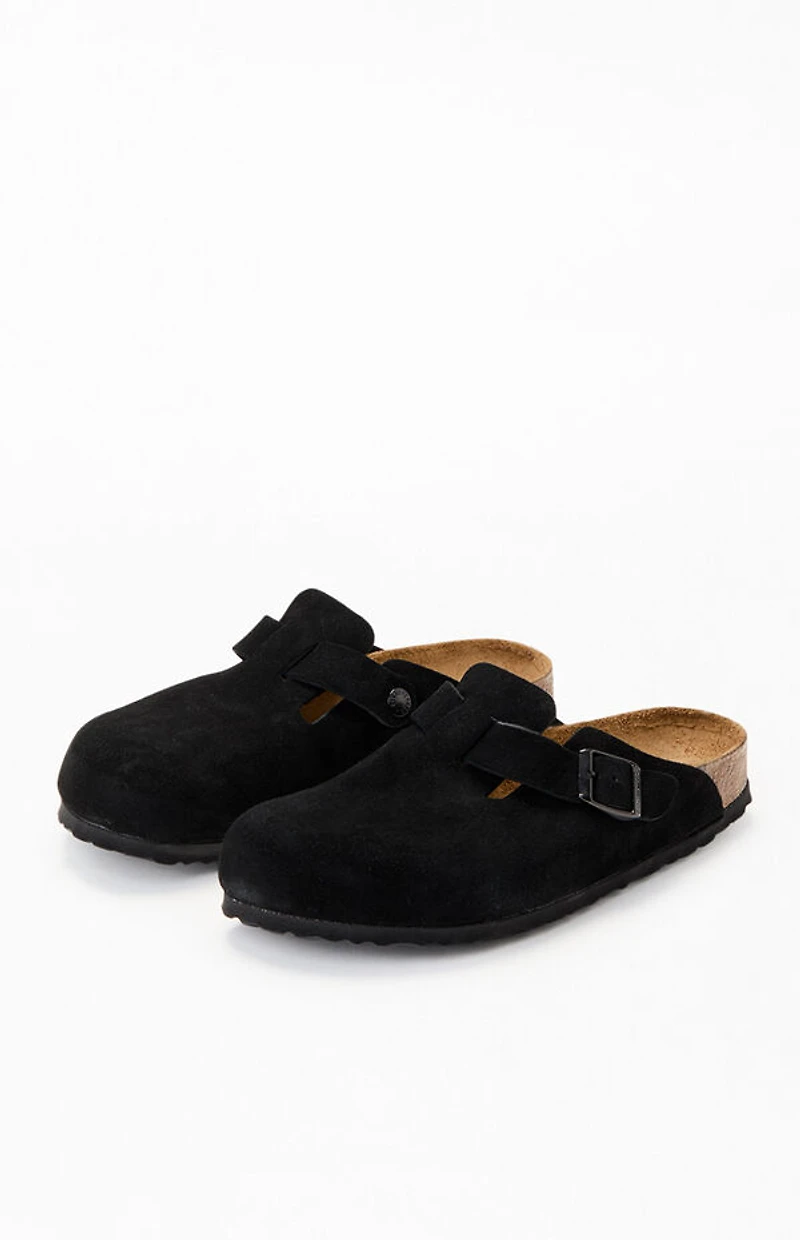 Birkenstock Women's Boston Soft Footbed Clogs Black