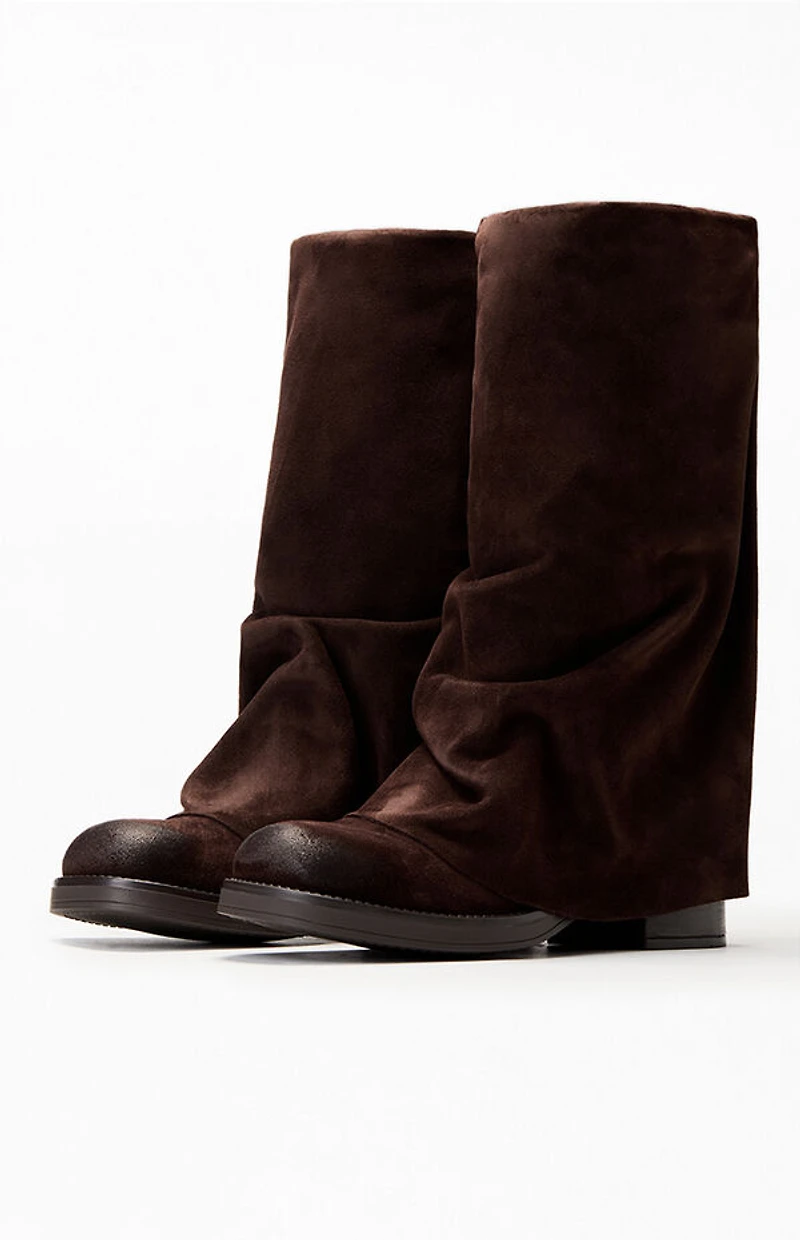 Steve Madden Women's Suede Benton Cuffed Boots