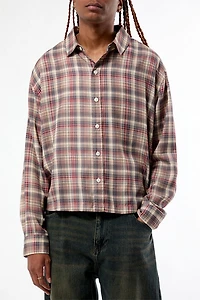 Pacsun Rains Plaid Long Sleeve Shirt
