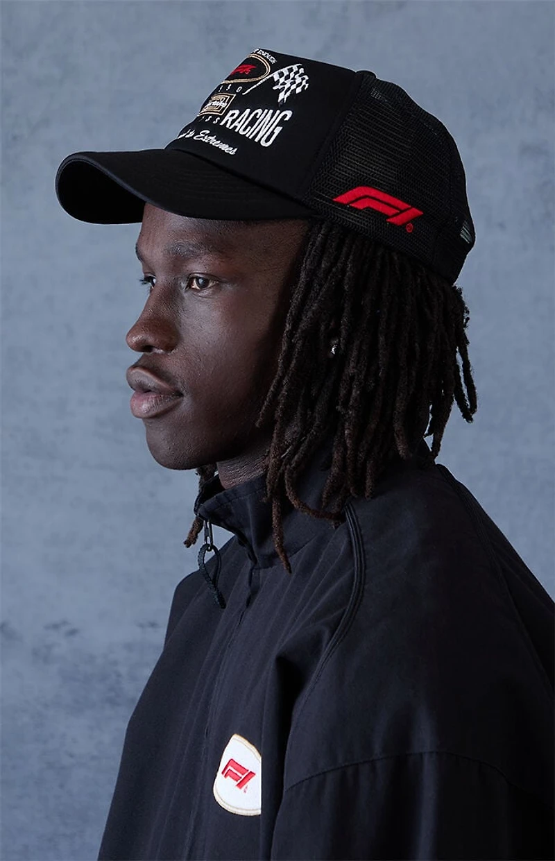 Formula 1 x Pacsun World Racing Black Snapback Hat