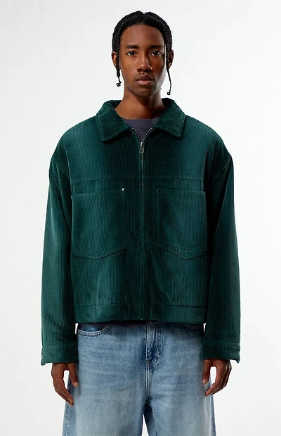 Pacsun Green Corduroy Billie Gas Jacket