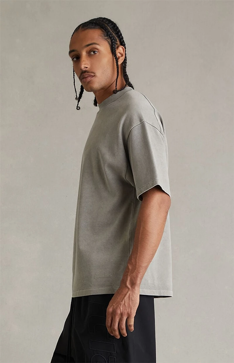 Fear of God ESSENTIALS Concrete Heather Signature '90s Short Sleeve T-Shirt