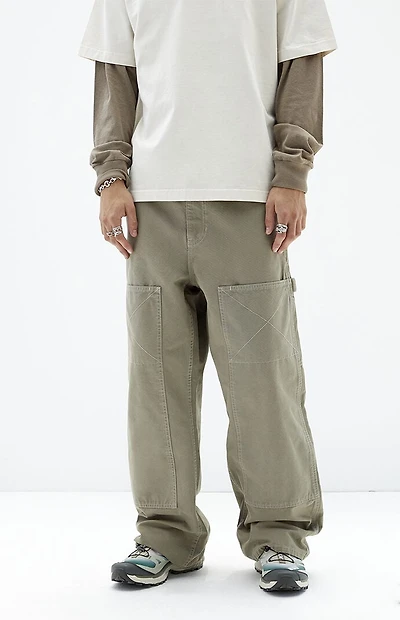 Pacsun Blake Extreme Baggy Jeans Carpenter Olive