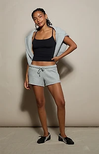 Pacsun Heather Grey Ultra Soft Fleece Classic Sweat Shorts