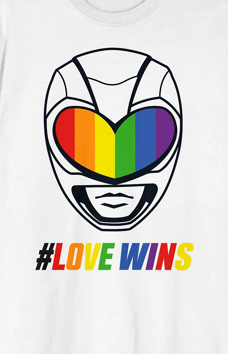 Power Rangers #Love Wins T-Shirt