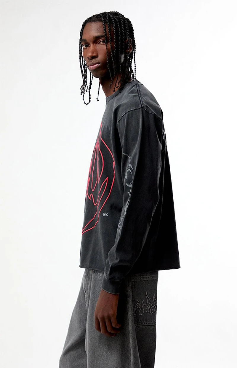 Nightlab Made The Night Cropped Long Sleeve T-Shirt