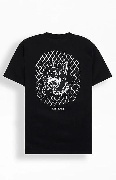 Rest Easy Beware Dog T-Shirt