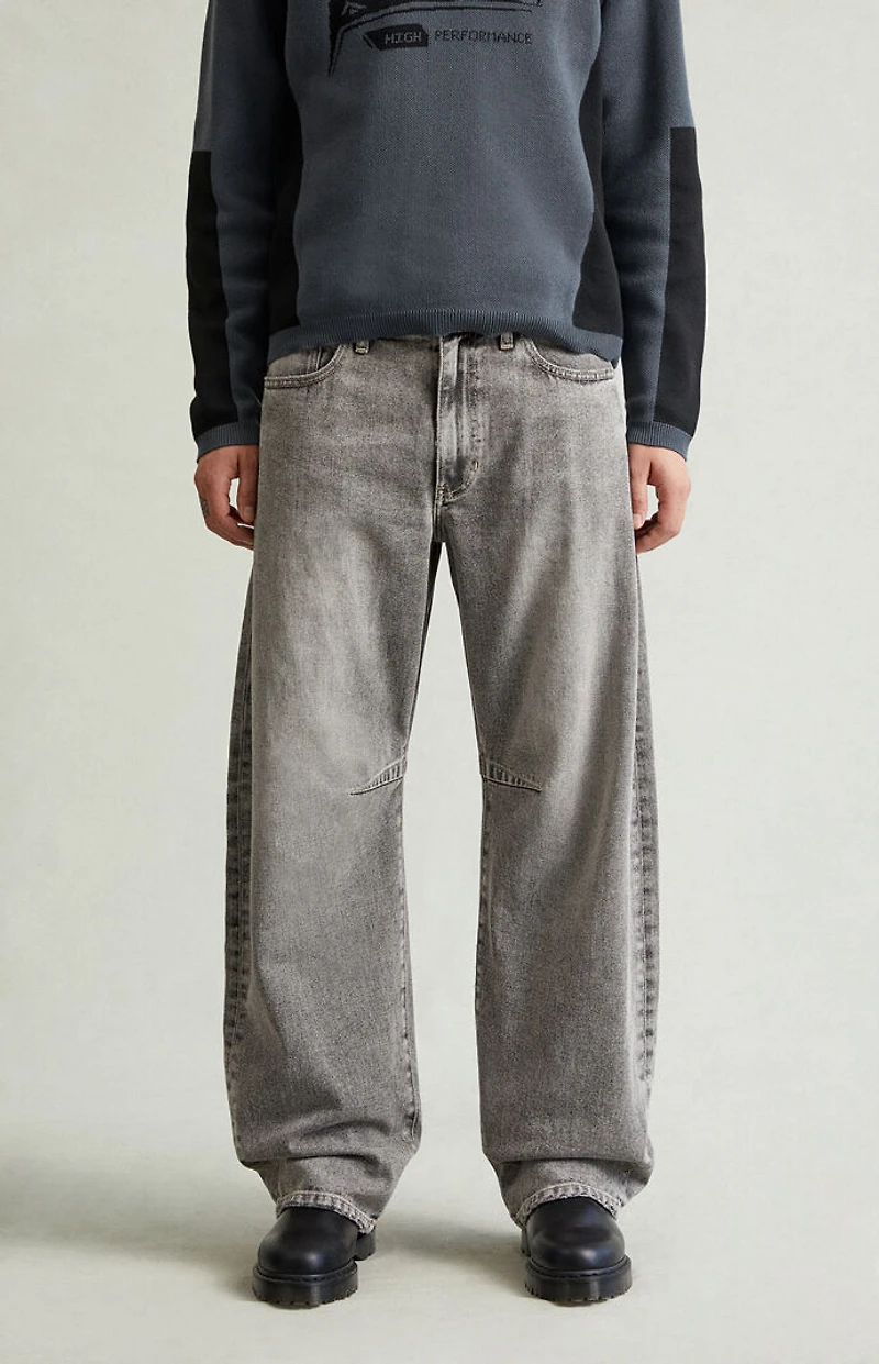 Pacsun Mason Baggy Jeans Darted Dark Gray