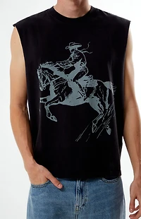 Pacsun Cafe Cutoff Muscle Tank Top