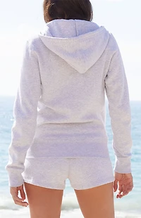 John Galt Light Gray Zip Up Hoodie