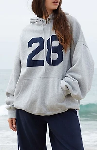 John Galt Silver Christy 28 Oversized Hoodie
