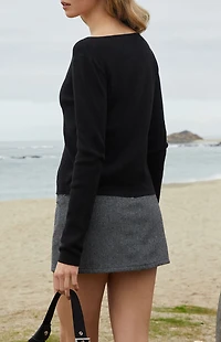 John Galt Noemi Wool Mini Skirt