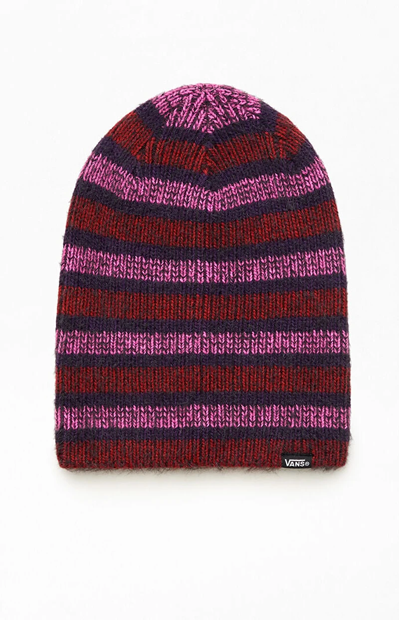 Vans Pink Striped Plaimor Beanie