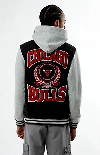 New Era Chicago Bulls Hooded Varsity Jacket