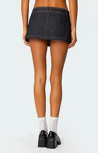 Edikted Rae Denim Mini Skort