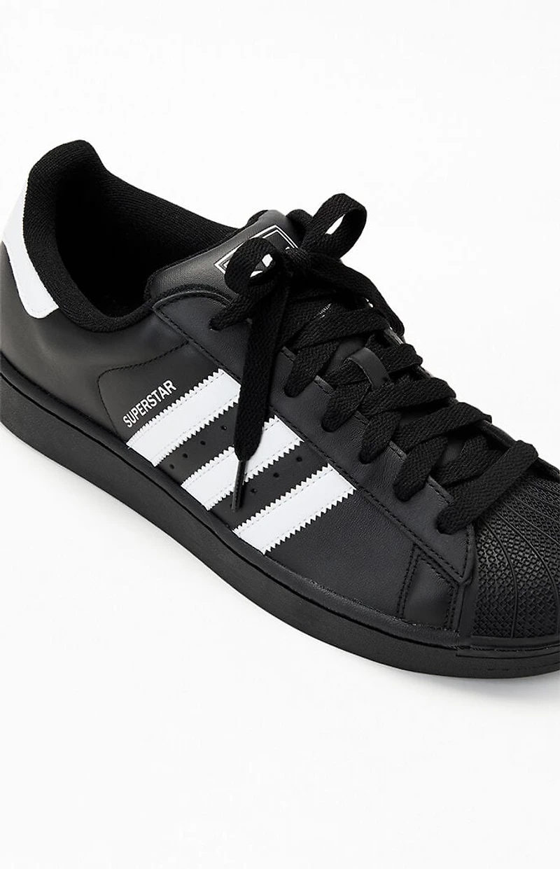 adidas Black & White Superstar II Shoes