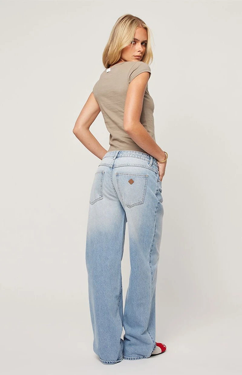 ABRAND 99 Kaia Worn Low Rise Baggy Jeans